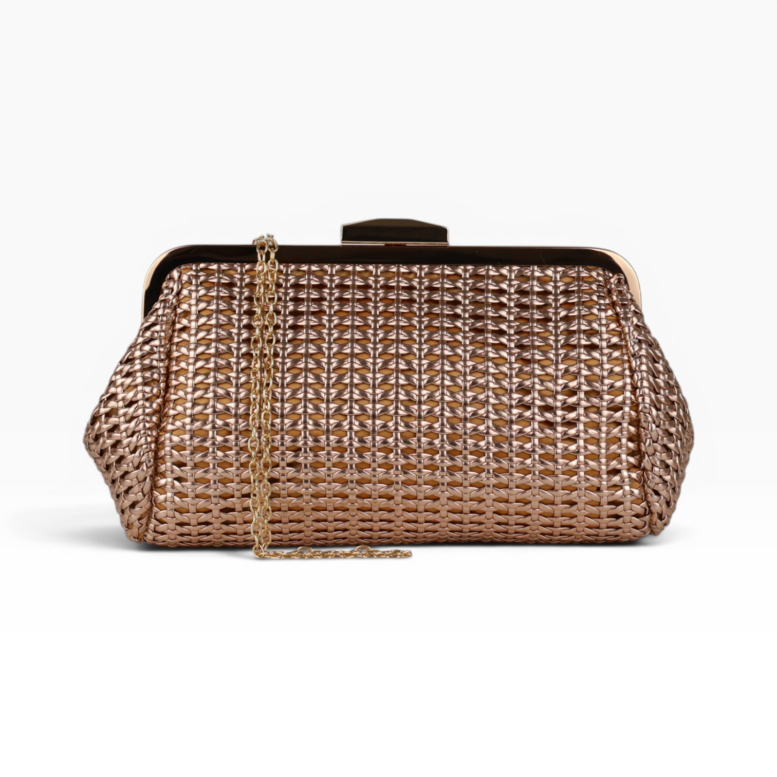 Bolsa Pouch Trama Rosê Gold