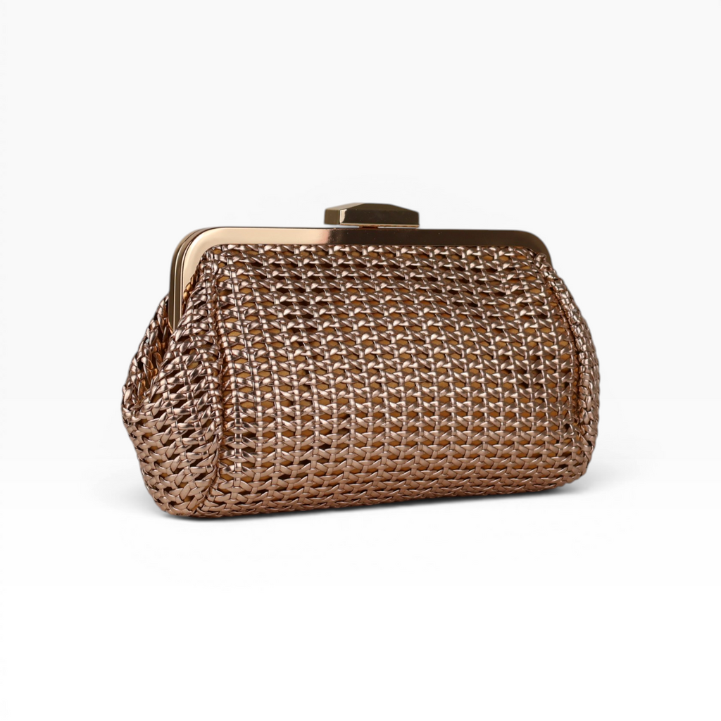 Bolsa Pouch Trama Rosê Gold