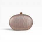 Bolsa Festa Clutch Oval Brilho Rosê