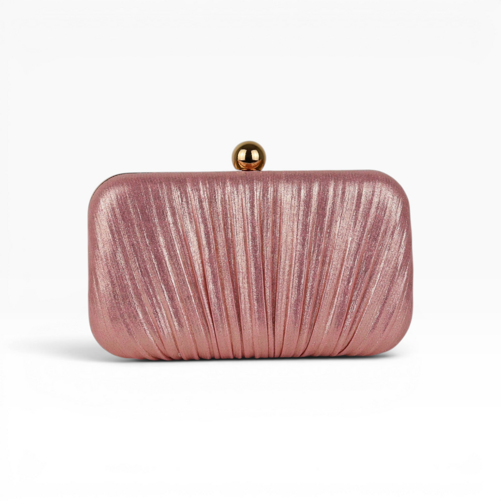 Bolsa de Festa Clutch Brilho Rosa Claro