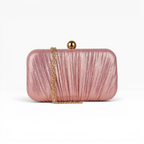 Bolsa de Festa Clutch Brilho Rosa Claro