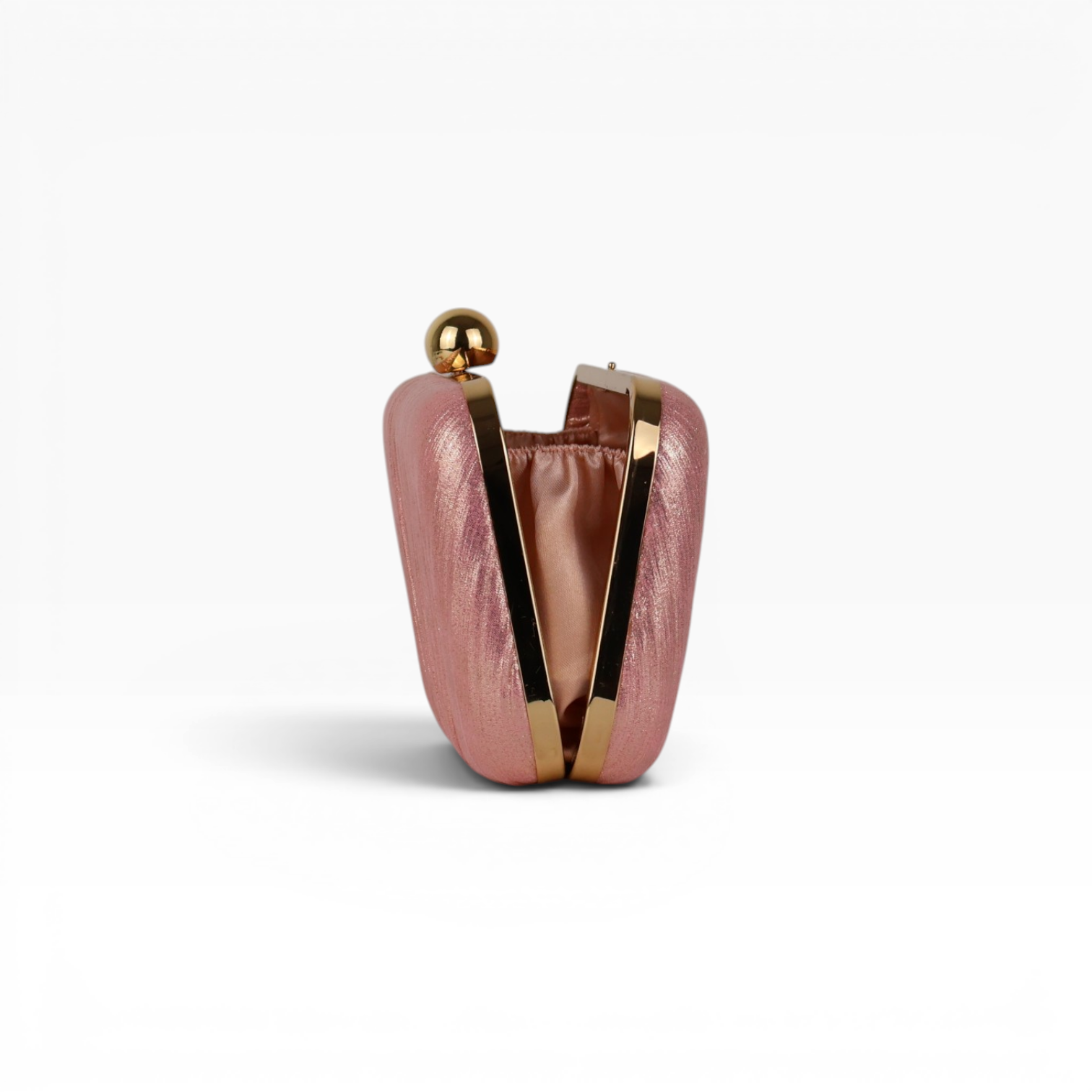 Bolsa de Festa Clutch Brilho Rosa Claro