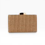 Bolsa Clutch Festa Palha Marrom Claro
