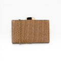 Bolsa Clutch Festa Palha Marrom Claro
