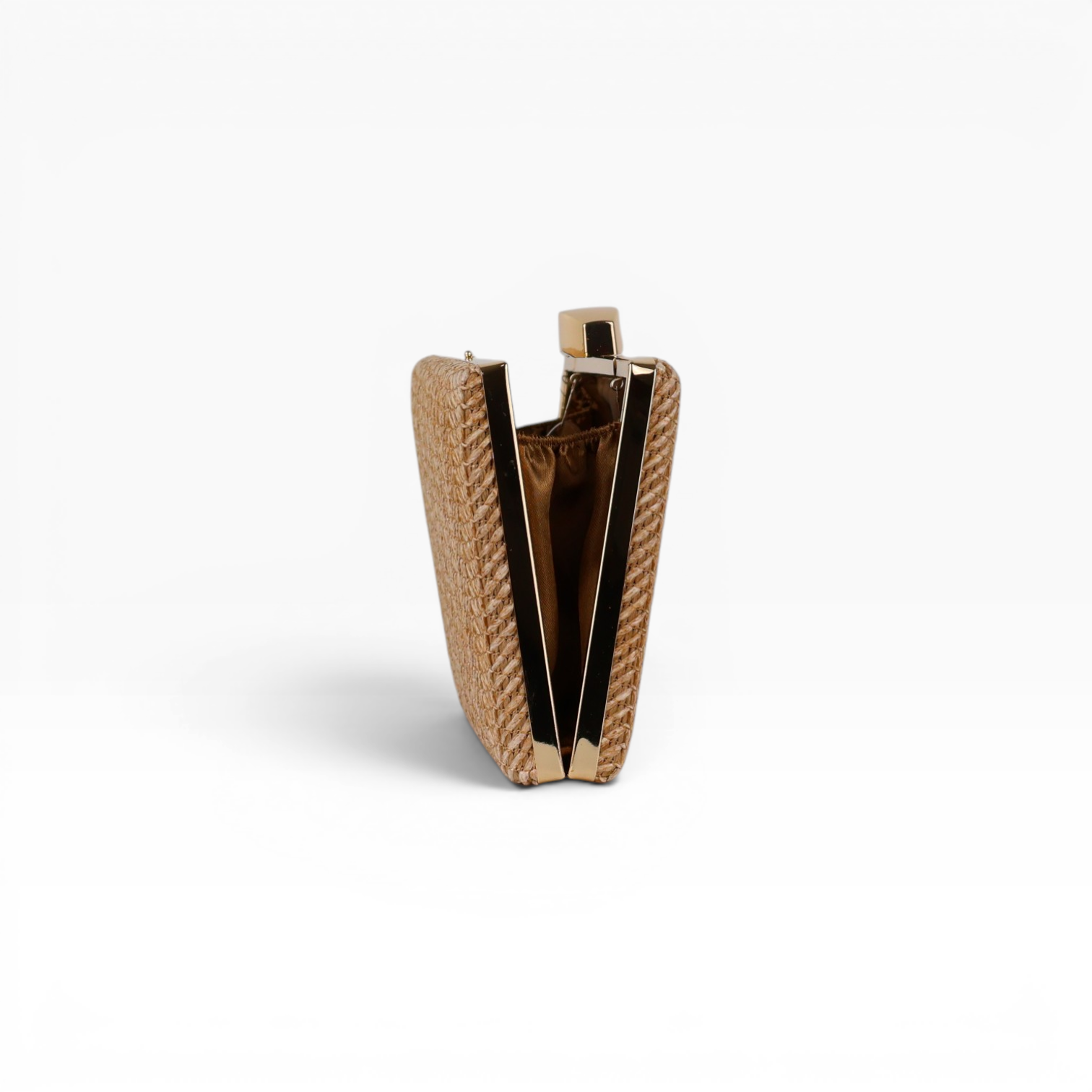 Bolsa Clutch Festa Palha Marrom Claro