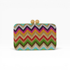 Bolsa de Festa Clutch Palha Colorida