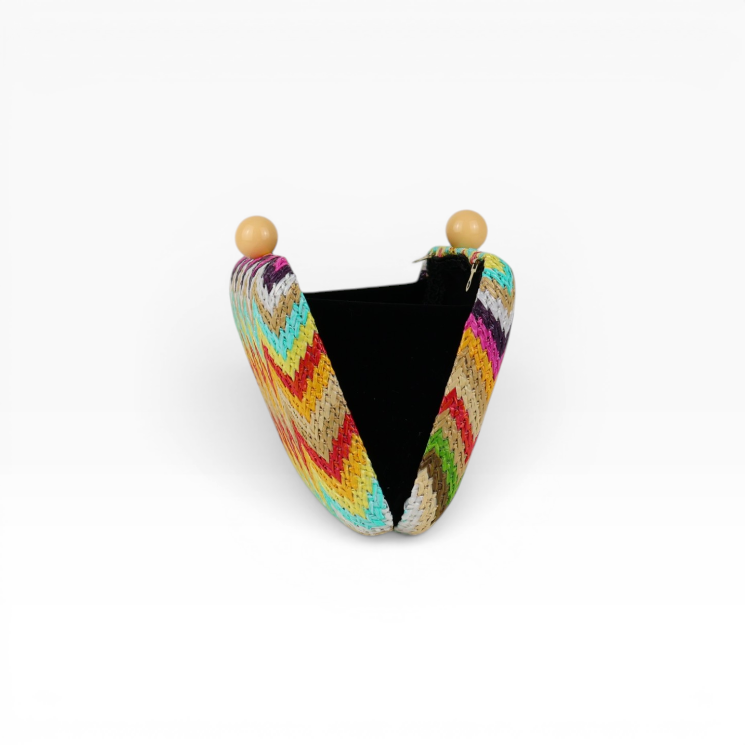 Bolsa de Festa Clutch Palha Colorida