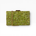 Bolsa de Festa Clutch Pedraria Verde Pistaccio