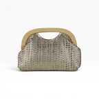 Bolsa de Mão Pouch Trama Dourada