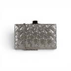 Bolsa Clutch Festa Prata Velha