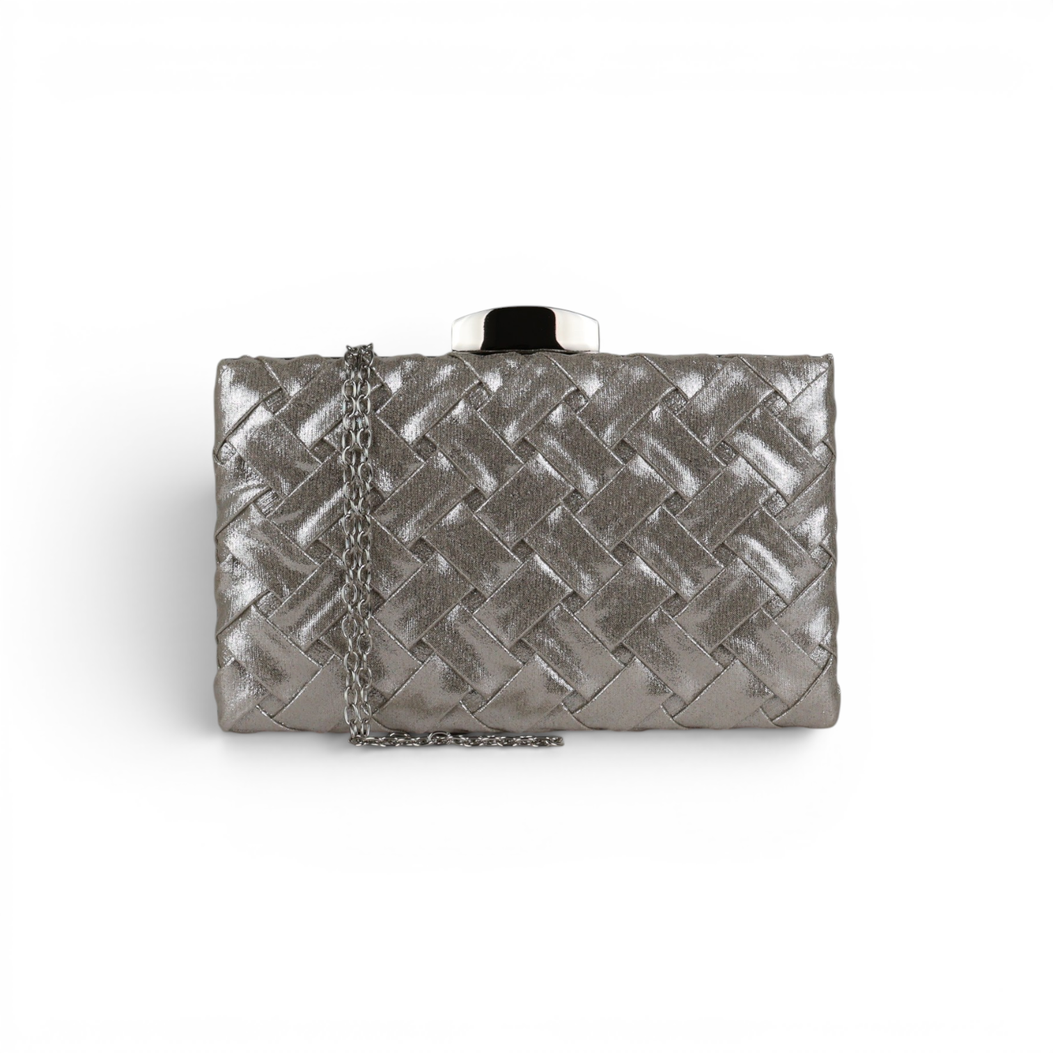 Bolsa Clutch Festa Prata Velha