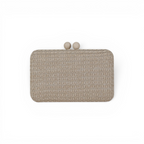 Bolsa Clutch Festa Palha Bege