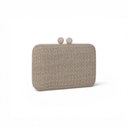 Bolsa Clutch Festa Palha Bege