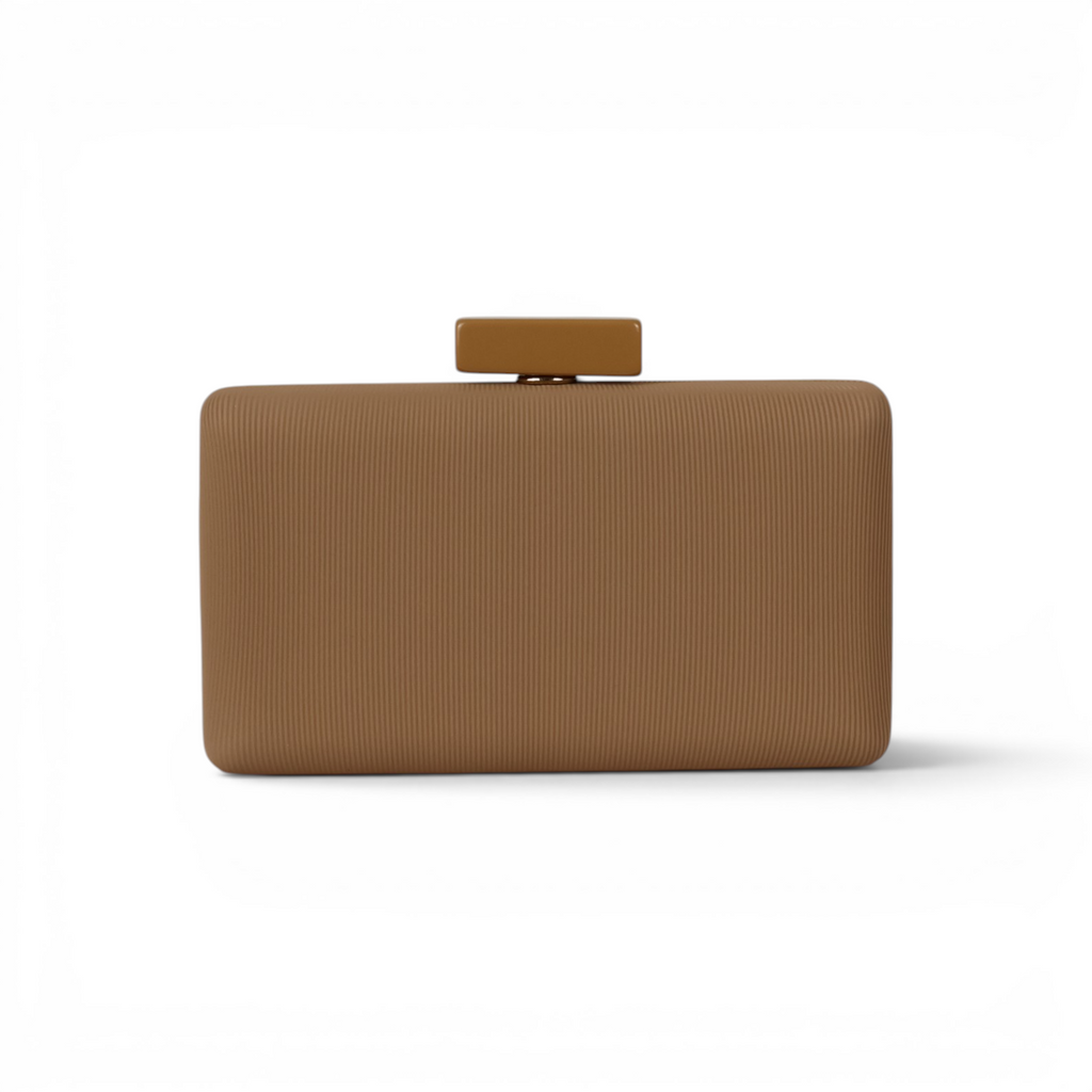 Bolsa Clutch Festa Palha Nude Escuro
