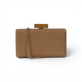 Bolsa Clutch Festa Palha Nude Escuro