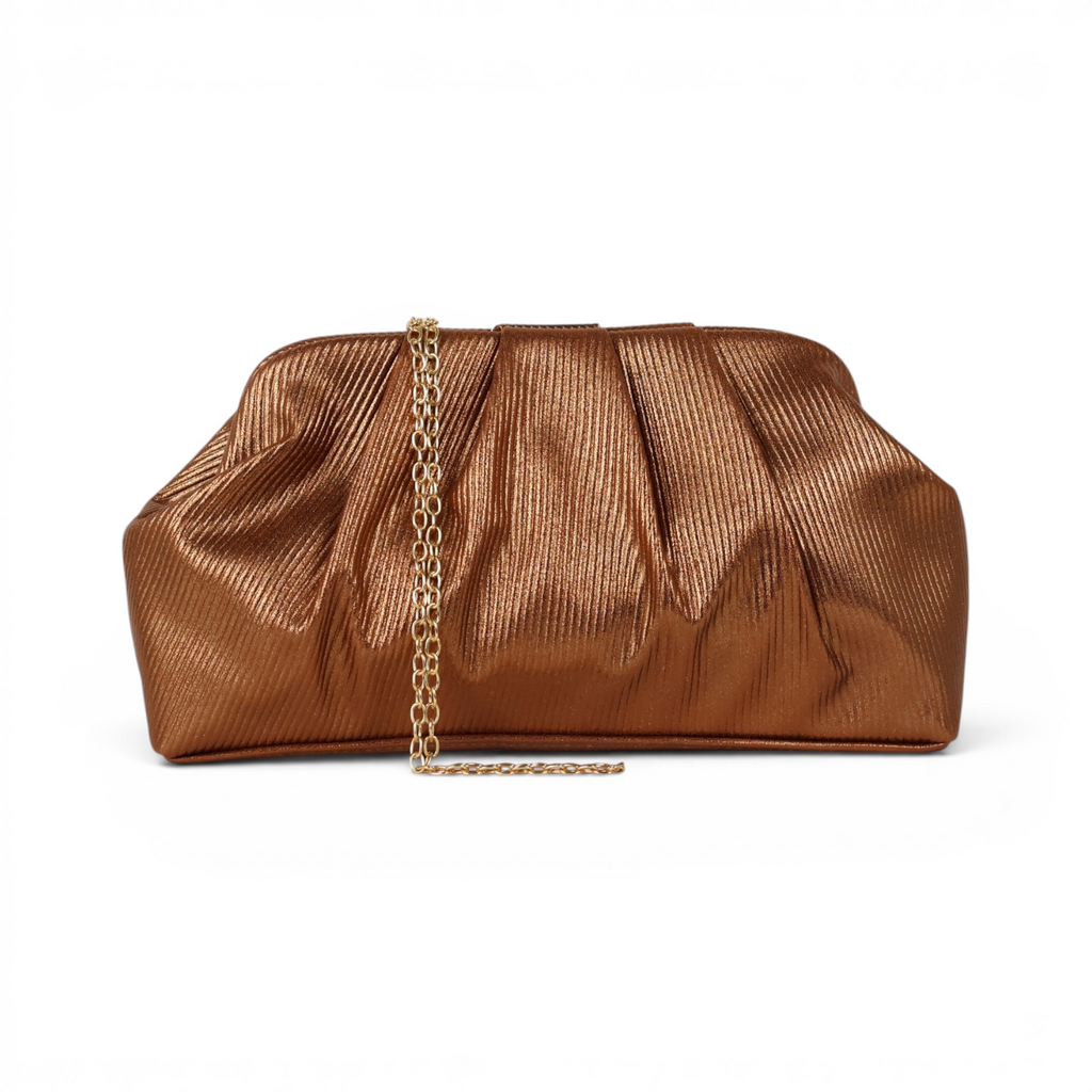 Bolsa Transversal Pouch Marrom Bronze