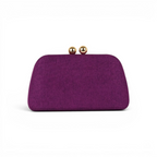Bolsa de Festa Clutch Roxa