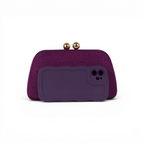 Bolsa de Festa Clutch Roxa