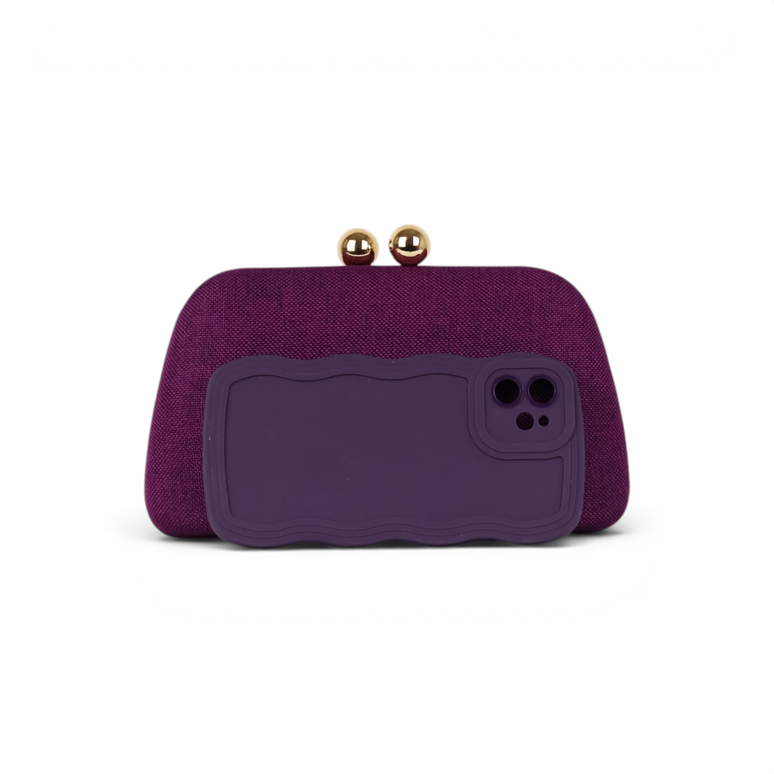 Bolsa de Festa Clutch Roxa