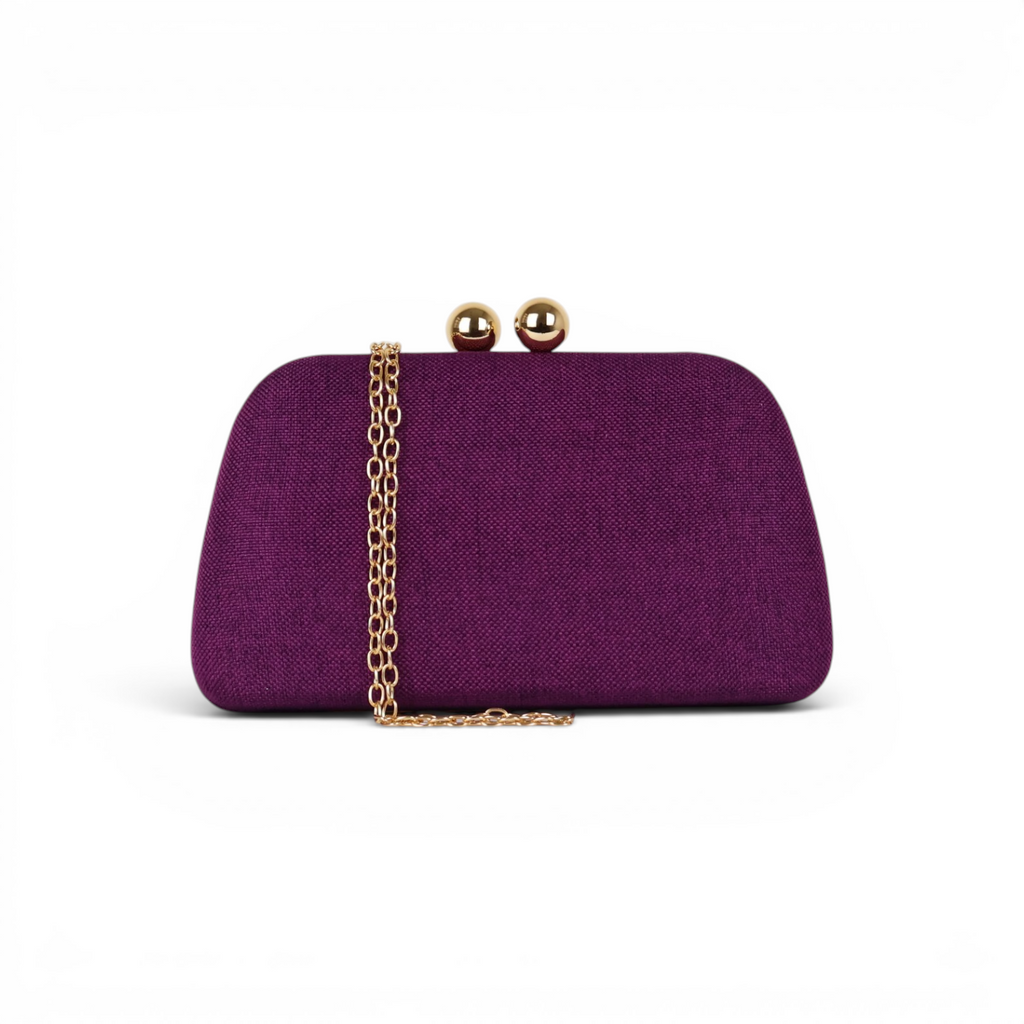 Bolsa de Festa Clutch Roxa