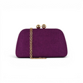 Bolsa de Festa Clutch Roxa