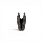 Bolsa Festa Clutch Pedraria Strass Prata Grafite