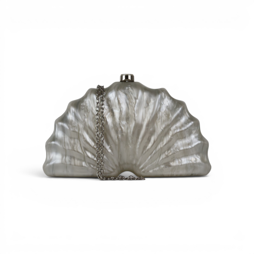 Bolsa Clutch Festa Acrílico Off White