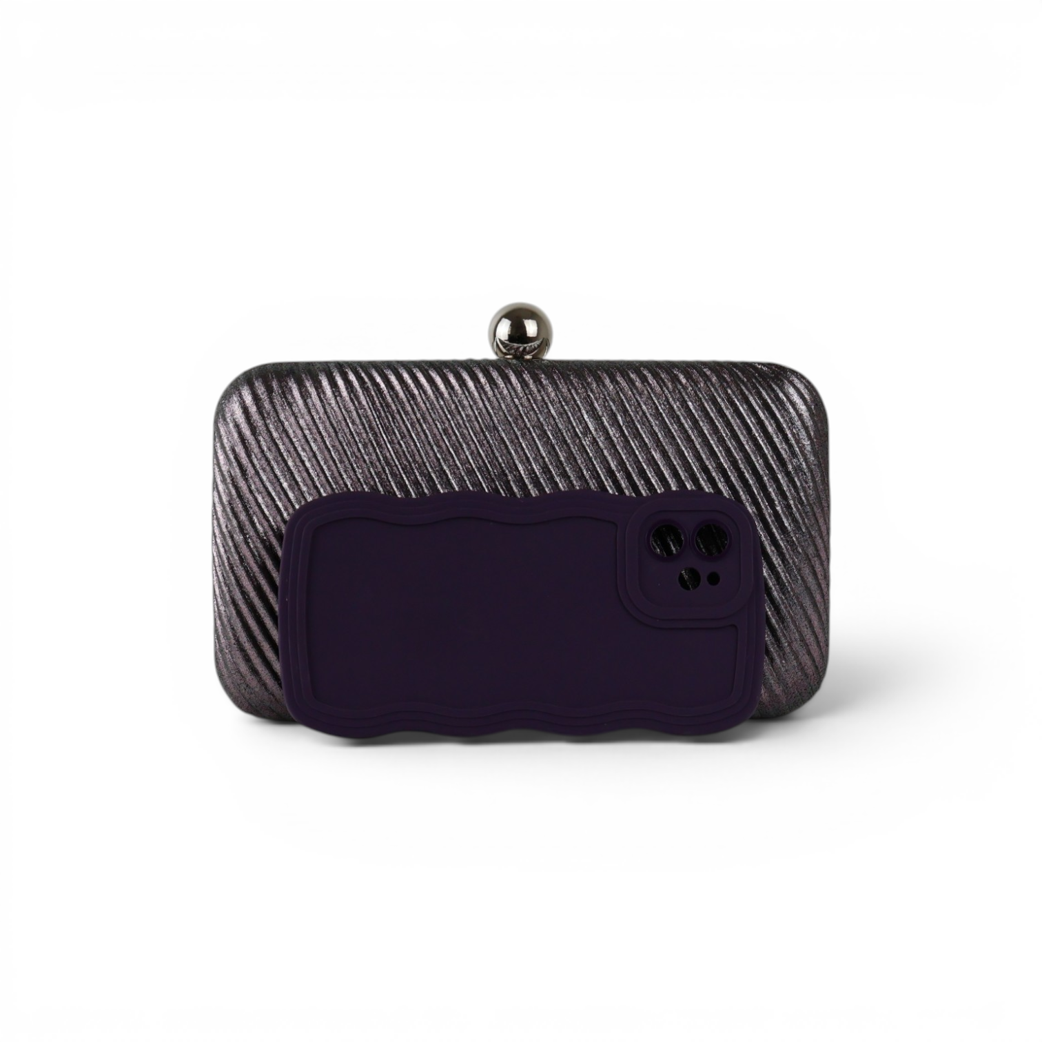 Bolsa de Festa Clutch Prata Velho