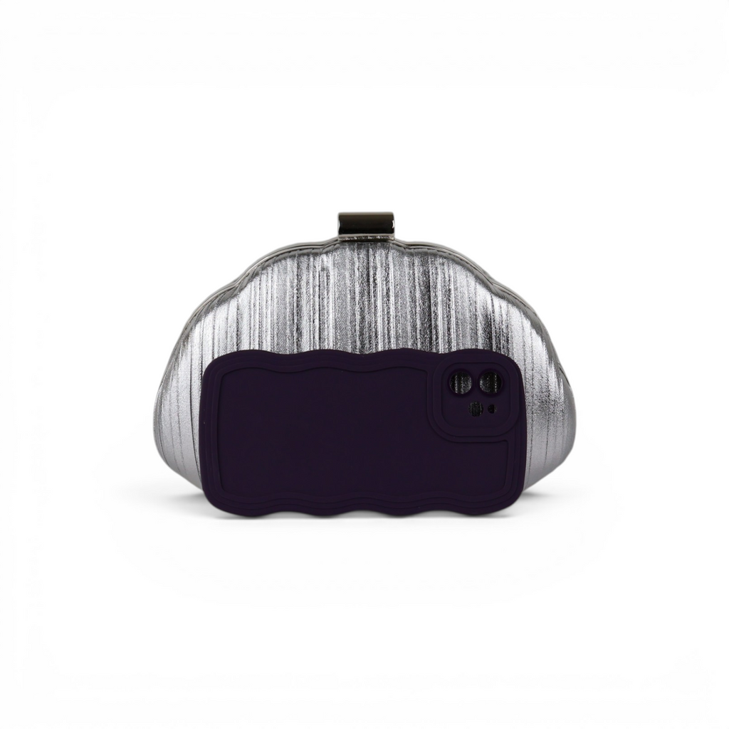 Bolsa Clutch Festa Prata