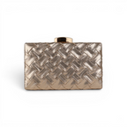 Bolsa Clutch Festa Champagne Metalizada