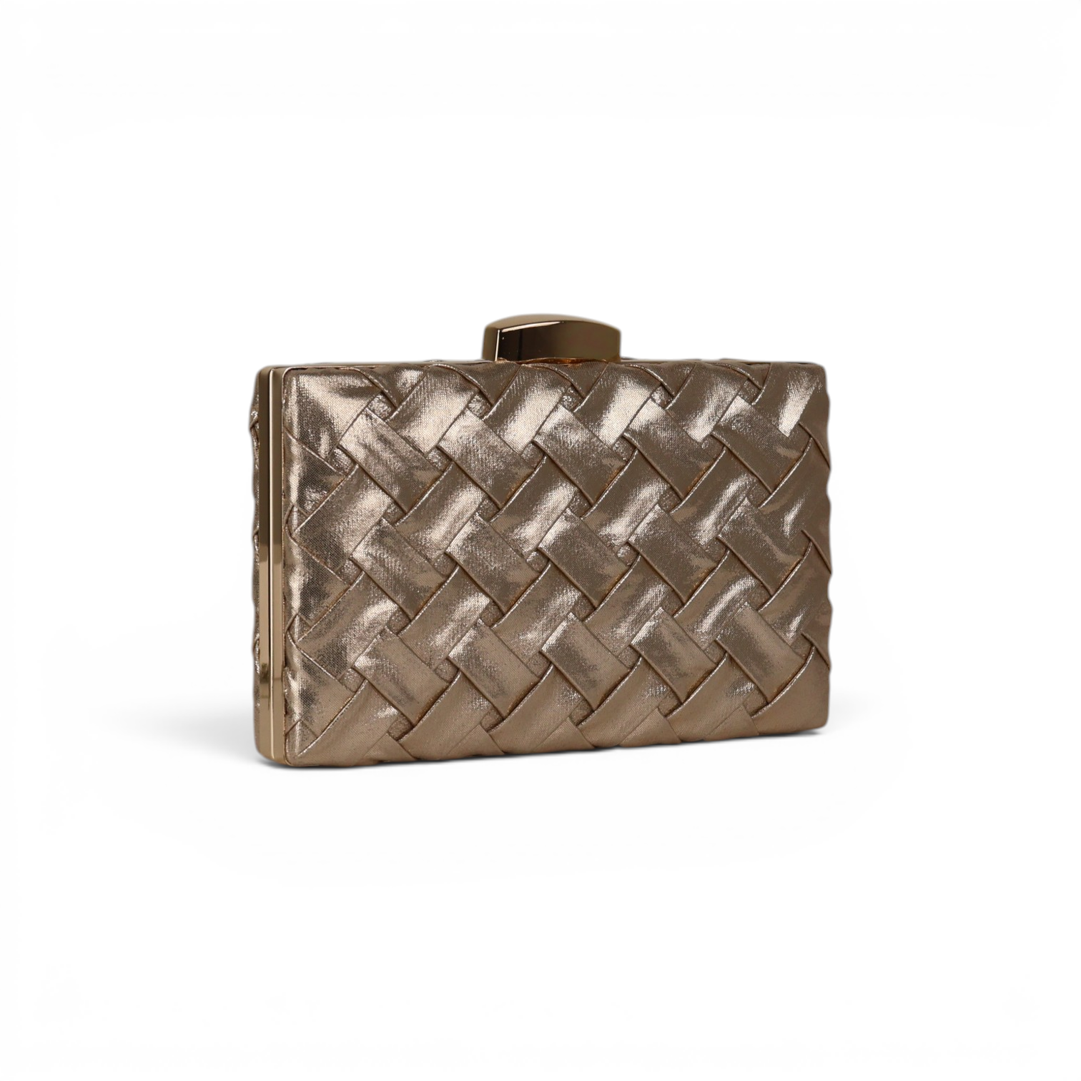 Bolsa Clutch Festa Champagne Metalizada