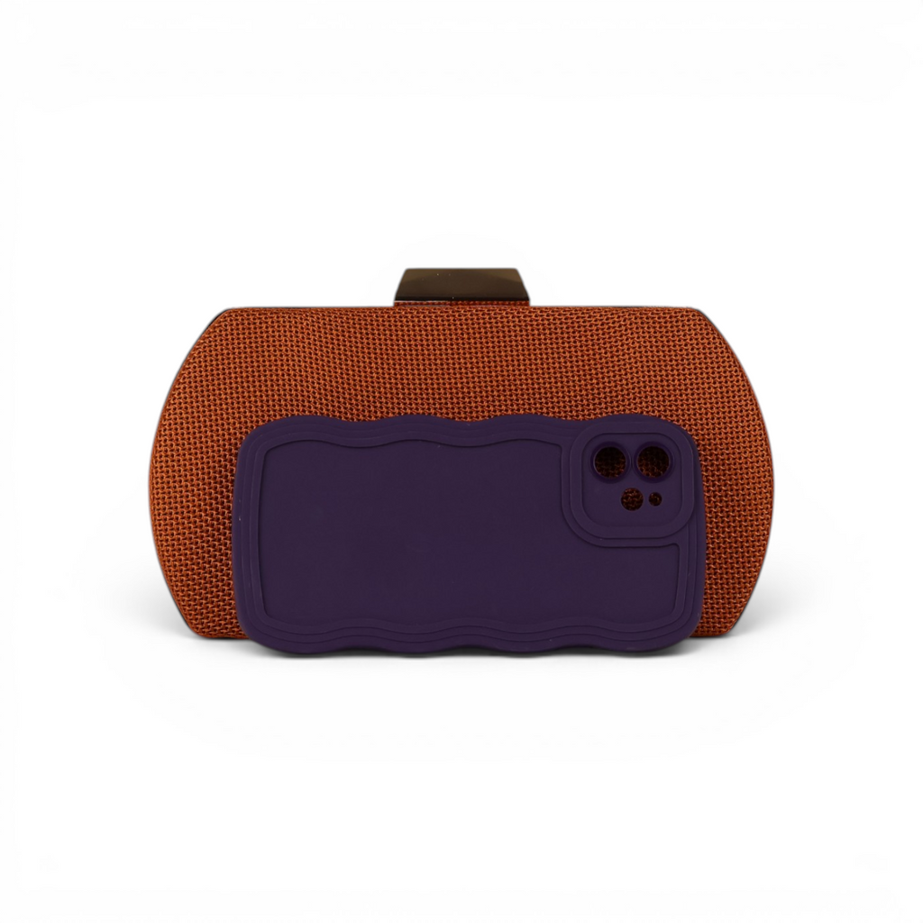 Bolsa de Festa Clutch Terracota