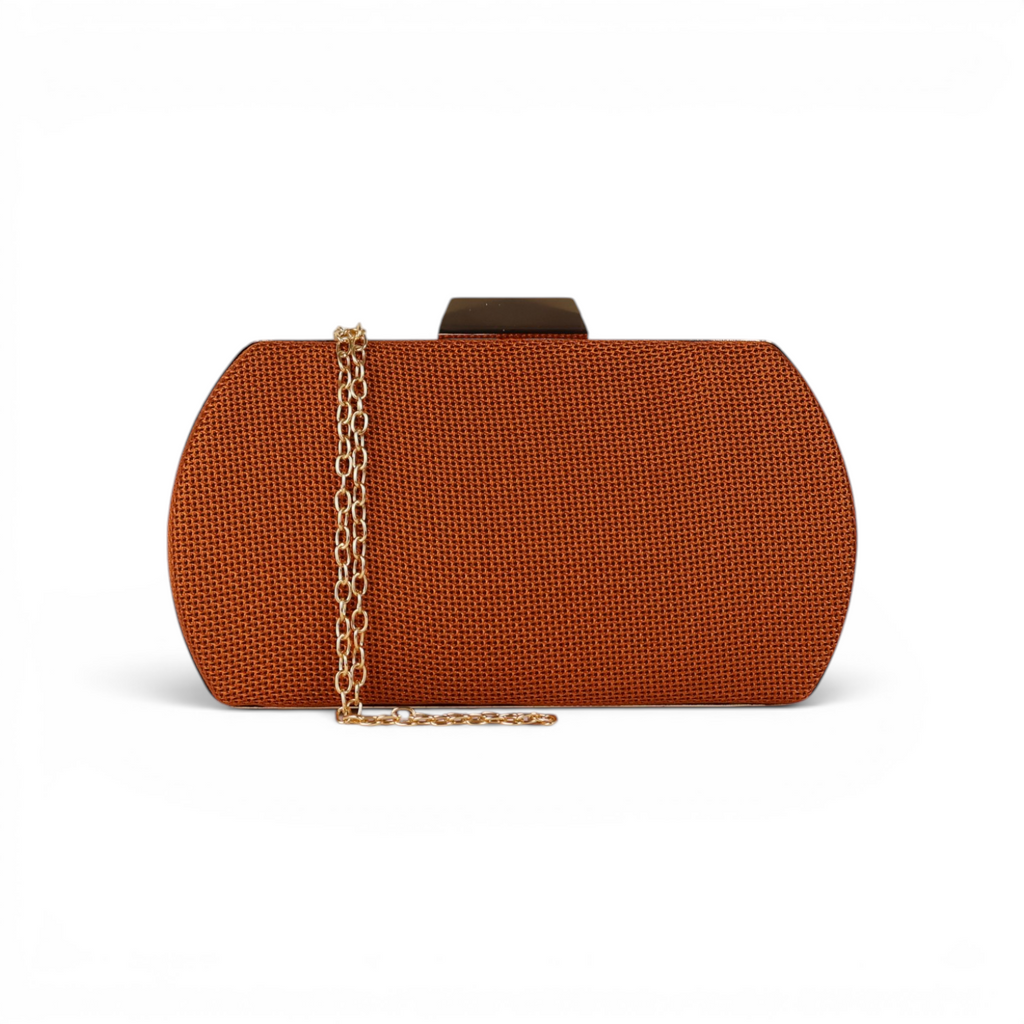 Bolsa de Festa Clutch Terracota