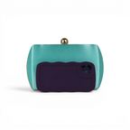 Bolsa Clutch Festa Cetim Turquesa