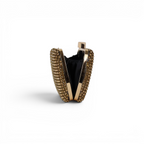 Bolsa Festa Clutch Strass Dourada Escura