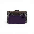 Bolsa Festa Clutch Pedraria Strass Prata Escuro
