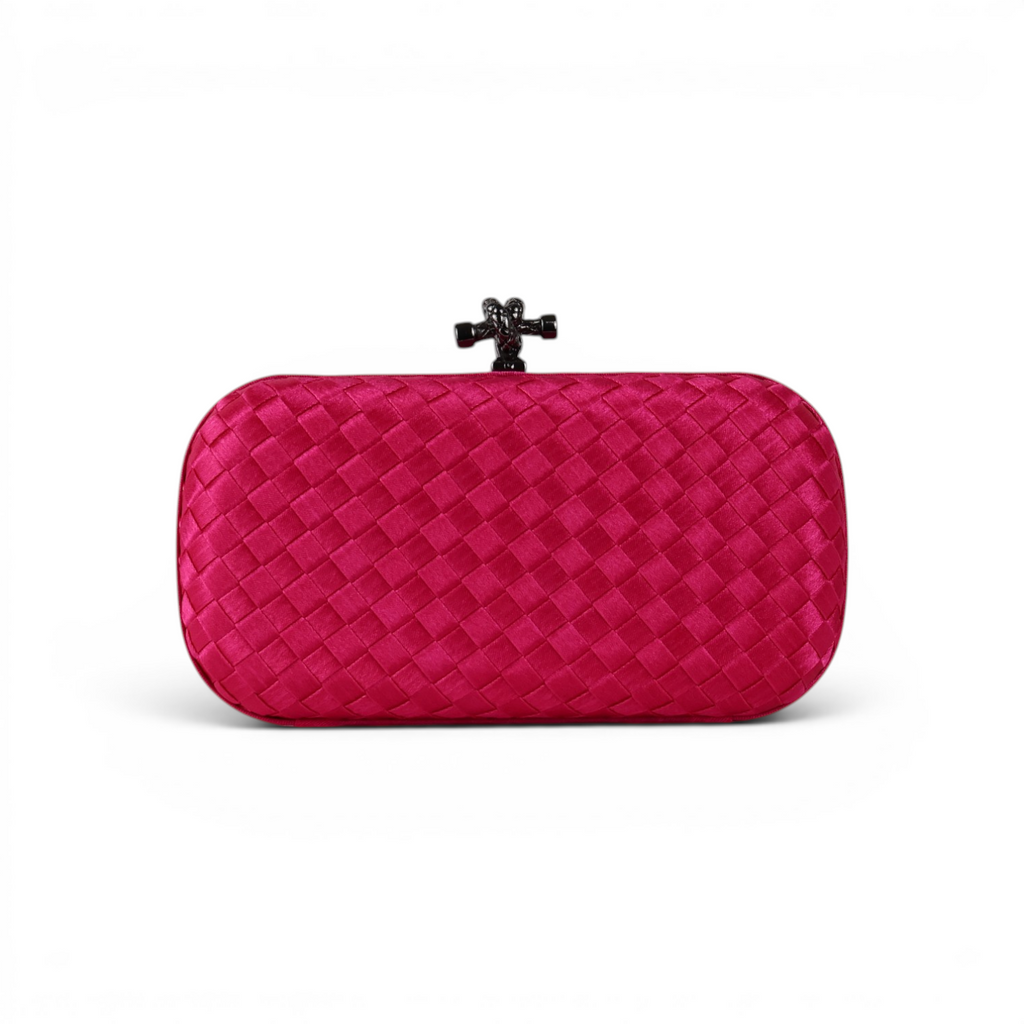 Clutch Tressê Cetim Inspired Pequena Rosa