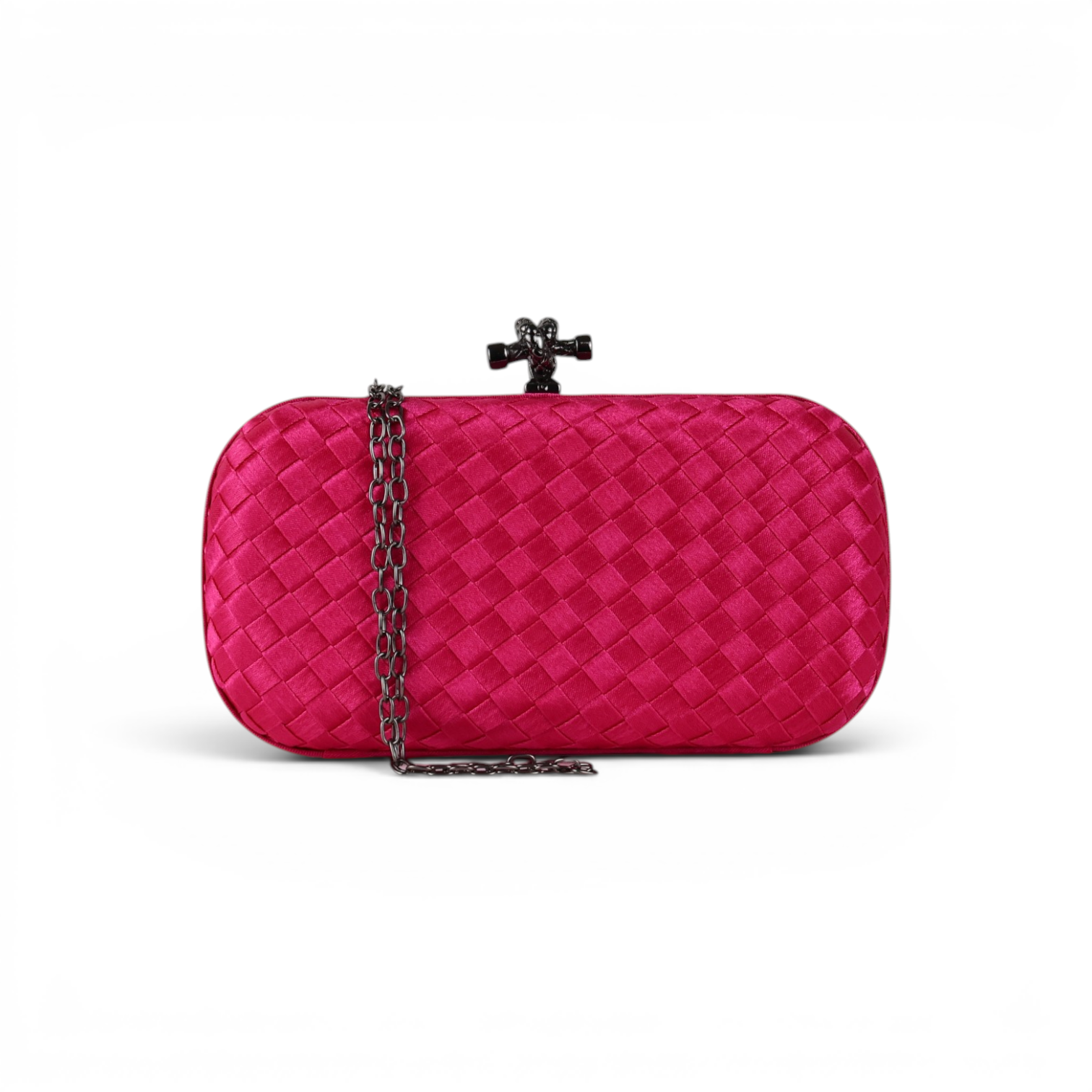 Clutch Tressê Cetim Inspired Pequena Rosa