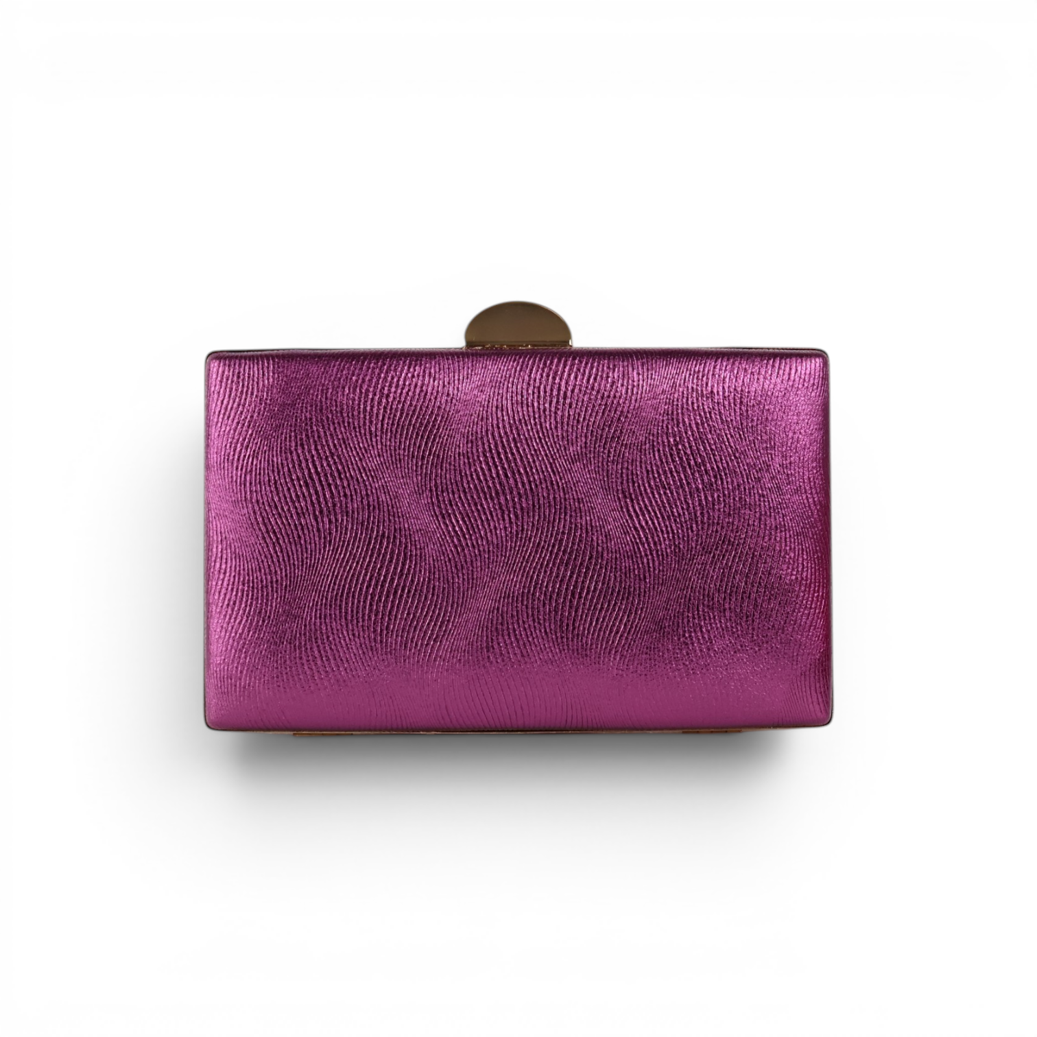 Bolsa de Festa Clutch Metalizada Roxo Berinjela