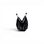 Bolsa de Festa Clutch Lantejoula Brilhante Preta