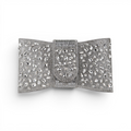 Bolsa Carteira Envelope Strass Prata