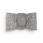 Bolsa Carteira Envelope Strass Prata