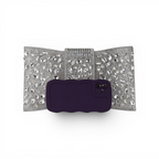 Bolsa Carteira Envelope Strass Prata