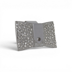 Bolsa Carteira Envelope Strass Prata