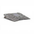 Bolsa Carteira Envelope Strass Prata