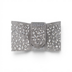 Bolsa Carteira Envelope Strass Prata