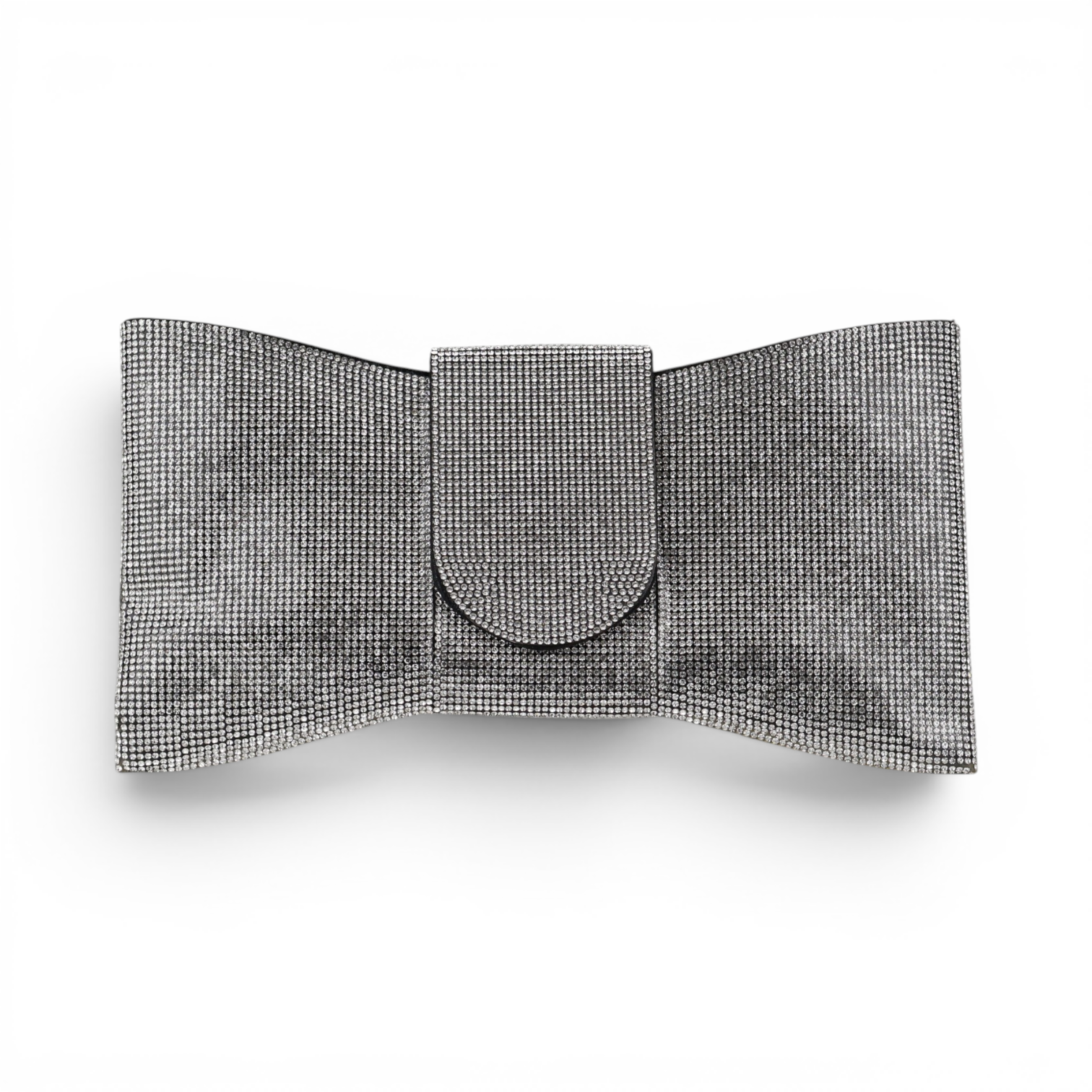 Bolsa Carteira Envelope Strass Prata