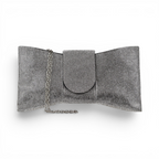 Bolsa Carteira Envelope Strass Prata