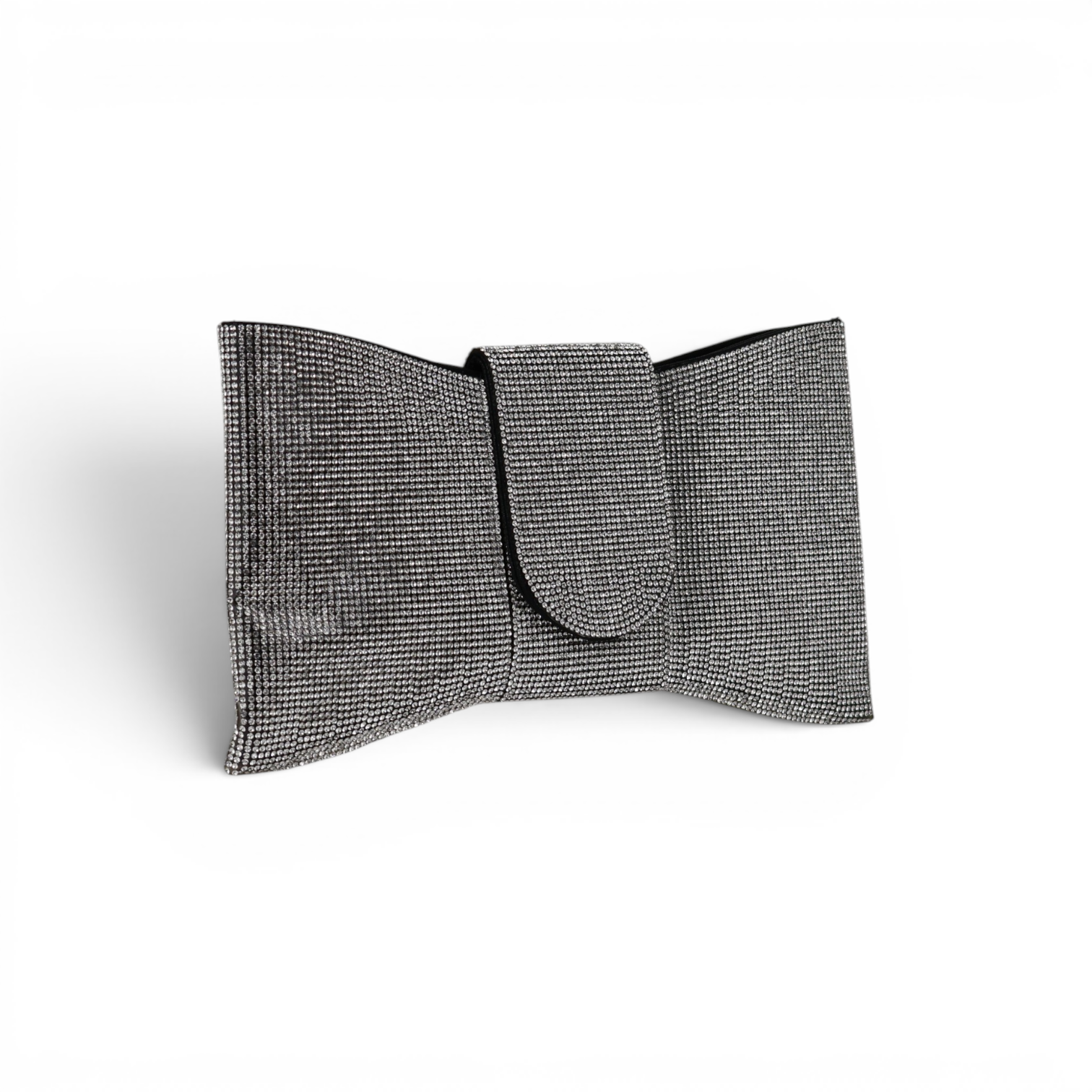 Bolsa Carteira Envelope Strass Prata