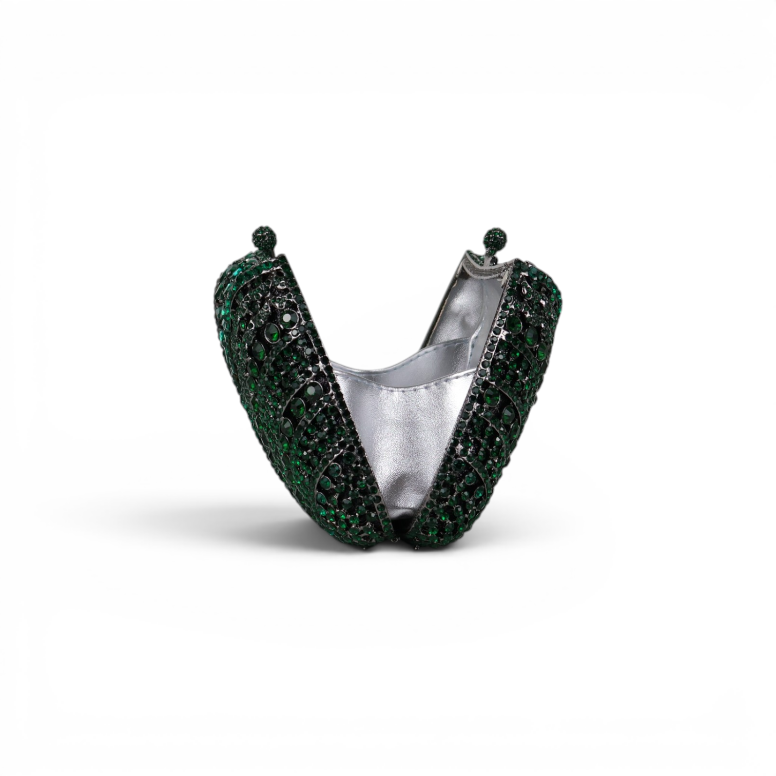 Bolsa Festa Clutch Pedraria Strass Verde